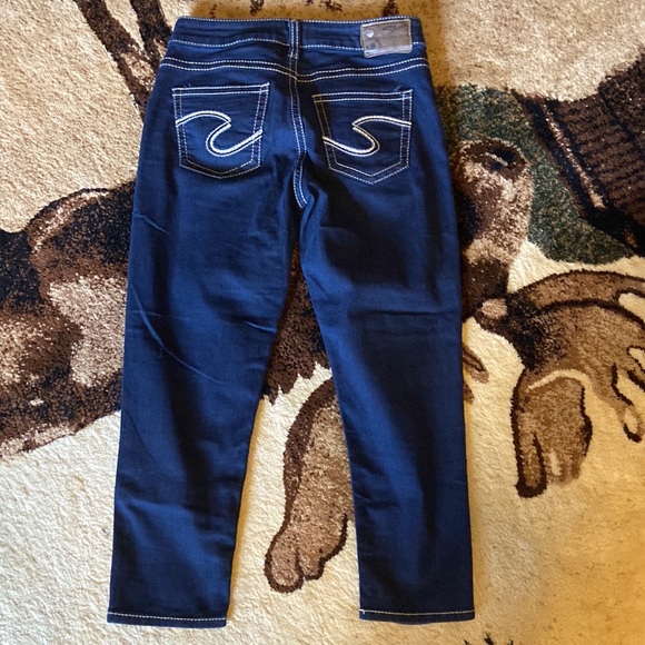 Suki Super Stretch Silver Jeans Capris W29/L23 - Picture 2 of 14